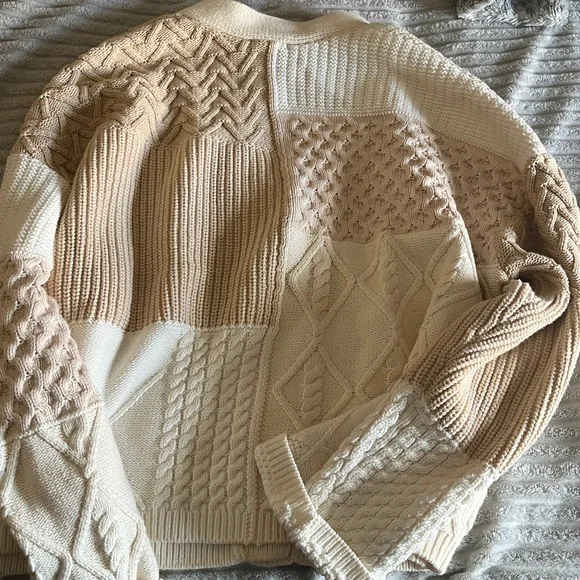 Rails Reece Color-block mixed Stitch Cardigan Sweater like new condition sz XL - Picture 4 of 4